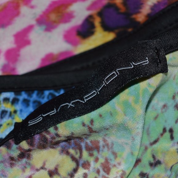 Symphony Ruched Slip Animal Print Snake Leopard Nighty Dress - Picture 8 of 8